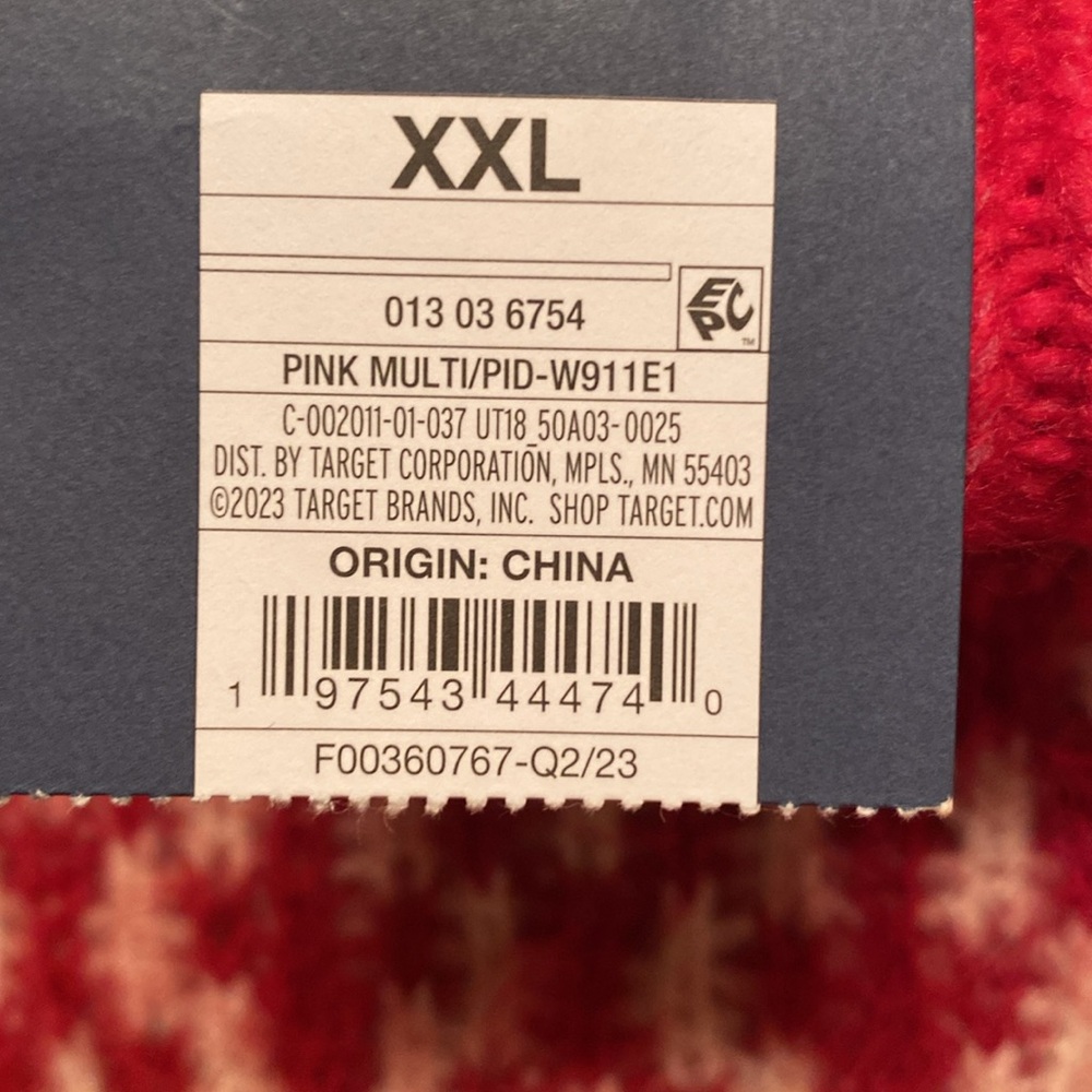 Brand New Universal Thread Pink Multi Colored Sweater…size XXL - Picture 5 of 5